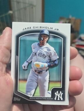 Topps Baseball Card - Topps Jazz Chisholm Jr. White/Black/Blue